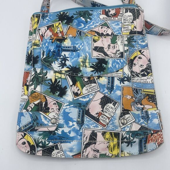 Oslo Comic Strip Crossbody Handbag And Matching Wallet - Picture 6 of 16